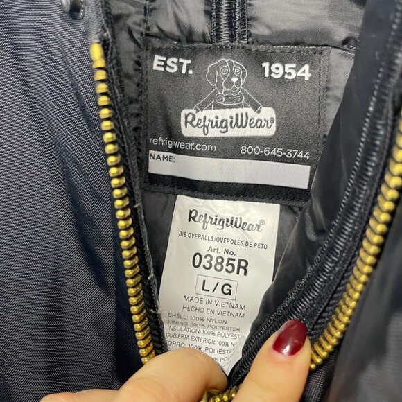 Refrigiwear Insulated Softshell Bib Overalls Men’s - Size Large - Picture 6 of 10